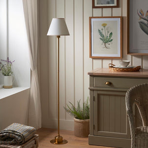 Burley Rechargeable & Ivy 25cm Vintage white shade - Comet Lighting