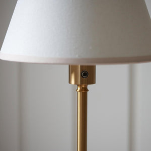 Burley Rechargeable & Ivy 25cm Vintage white shade - Comet Lighting