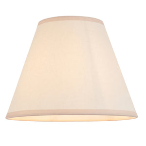 Burley Rechargeable & Ivy 25cm Vintage white shade - Comet Lighting