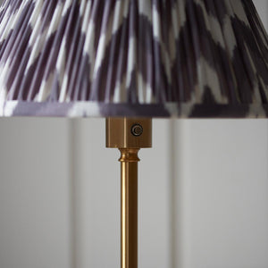 Burley Rechargeable & Zigzag 30cm Pearl grey shade - Comet Lighting