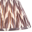 Burley Rechargeable & Zigzag 30cm Pearl grey shade - Comet Lighting