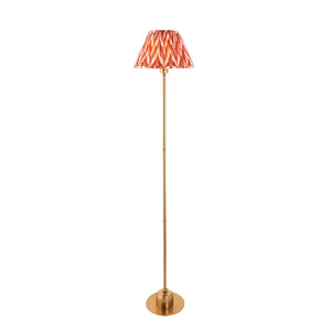 Burley Rechargeable & Zigzag 30cm Apricot orange shade - Comet Lighting