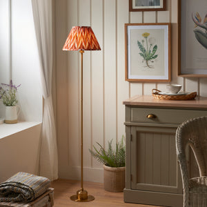 Burley Rechargeable & Zigzag 30cm Apricot orange shade - Comet Lighting