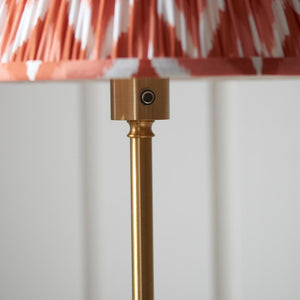 Burley Rechargeable & Zigzag 30cm Apricot orange shade - Comet Lighting