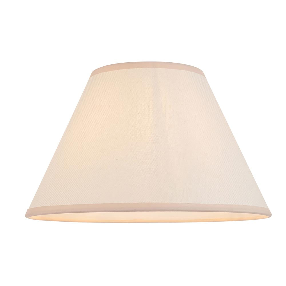 Burley Rechargeable & Ivy 30cm Vintage white shade - Comet Lighting