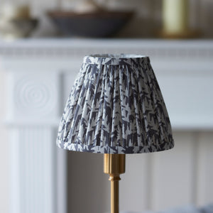 Burley Rechargeable & Leaf 16cm Pearl grey shade - Comet Lighting