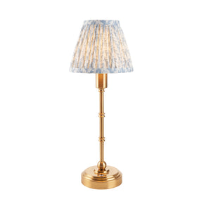 Burley Rechargeable & Leaf 16cm Shell bay blue shade - Comet Lighting