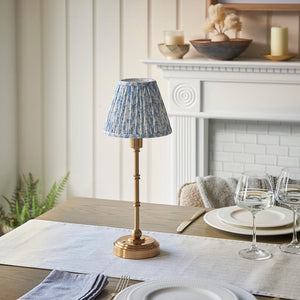 Burley Rechargeable & Leaf 16cm Shell bay blue shade - Comet Lighting