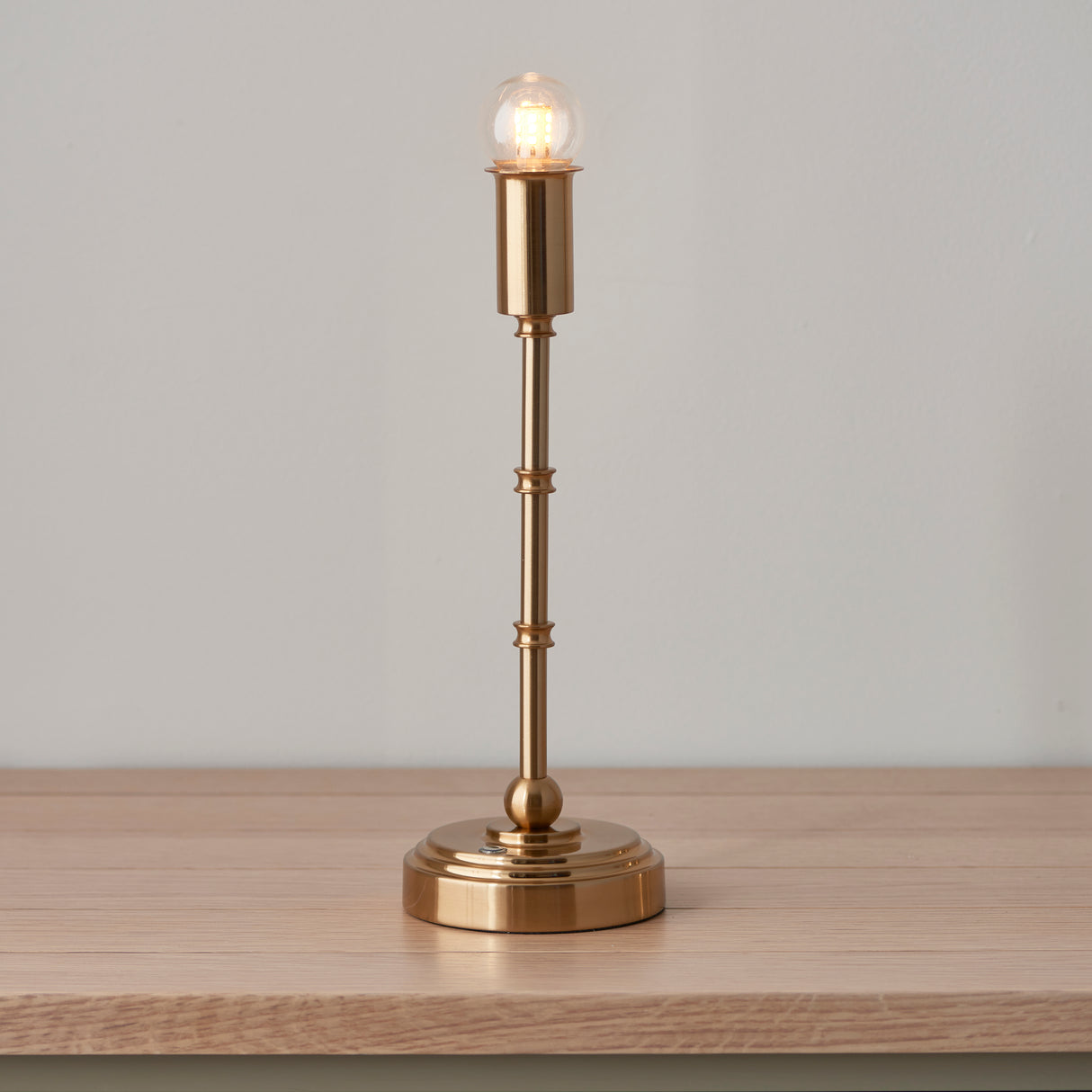 Burley Rechargeable & Leaf 16cm Peachy keen shade - Comet Lighting