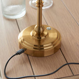 Burley Rechargeable & Leaf 16cm Peachy keen shade - Comet Lighting