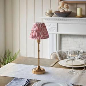 Burley Rechargeable & Ripple 16cm Coral pink shade - Comet Lighting