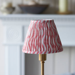 Burley Rechargeable & Ripple 16cm Coral pink shade - Comet Lighting