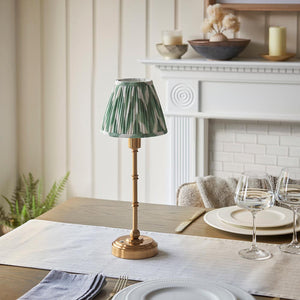Burley Rechargeable & Zigzag 16cm Cotswold green shade - Comet Lighting