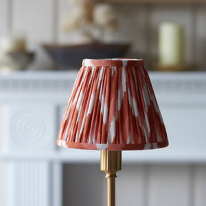 Burley Rechargeable & Zigzag 16cm Apricot orange shade - Comet Lighting