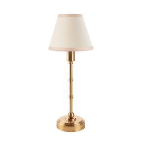 Burley Rechargeable & Ivy 16cm Vintage white shade - Comet Lighting