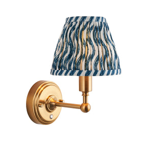 Wall light Burley Rechargeable & Ripple 16cm Marlin blue shade - Comet Lighting