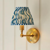 Wall light Burley Rechargeable & Ripple 16cm Marlin blue shade - Comet Lighting