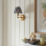 Wall light Burley Rechargeable & Zigzag 16cm Pearl grey shade - Comet Lighting