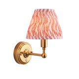 Wall light Burley Rechargeable & Ripple 16cm Coral pink shade - Comet Lighting