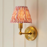 Wall light Burley Rechargeable & Ripple 16cm Coral pink shade - Comet Lighting