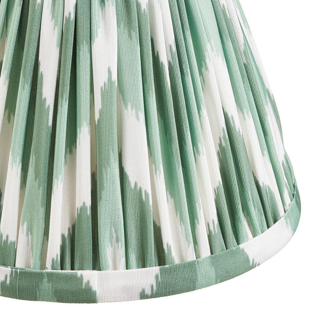 Wall light Burley Rechargeable & Zigzag 16cm Cotswold green shade - Comet Lighting