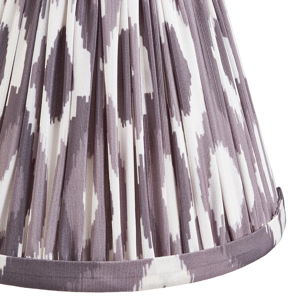 Wall light Burley Rechargeable & Ikat 16cm Pearl grey shade - Comet Lighting