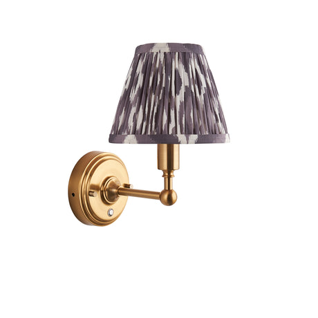 Wall light Burley Rechargeable & Ikat 16cm Pearl grey shade - Comet Lighting