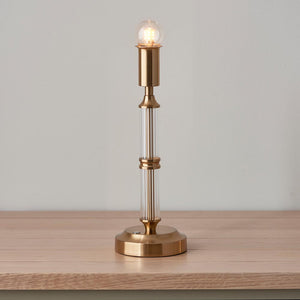 Morton Rechargeable & Ripple 16cm Coral pink shade - Comet Lighting