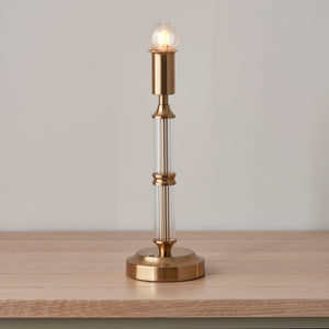 Morton Rechargeable & Ikat 16cm Yellow & jade shade - Comet Lighting