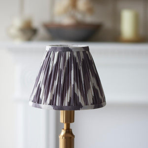 Trobridge Rechargeable & Zigzag 16cm Pearl grey shade - Comet Lighting