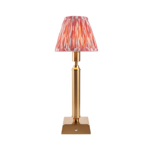Trobridge Rechargeable & Ikat 16cm Coral pink shade - Comet Lighting