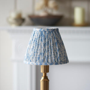 Trobridge Rechargeable & Leaf 16cm Shell bay blue shade - Comet Lighting
