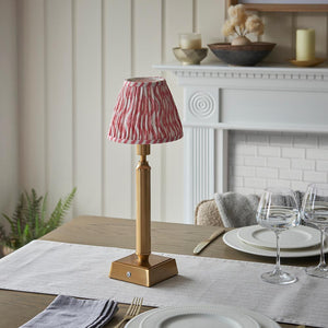 Trobridge Rechargeable & Ripple 16cm Coral pink shade - Comet Lighting