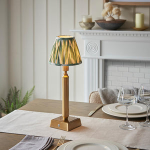 Trobridge Rechargeable & Zigzag 16cm Cotswold green shade - Comet Lighting