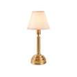 Upton Rechargeable & Ivy 16cm Vintage white shade - Comet Lighting