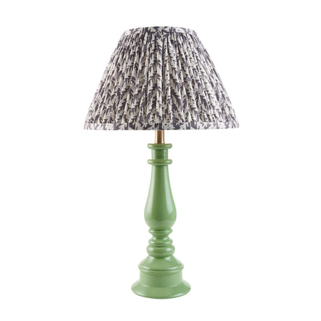 Gloss Green Myrtle & Leaf 30cm Pearl grey shade