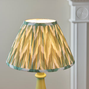Gloss Green Myrtle & Zigzag 30cm Cotswold green shade - Comet Lighting