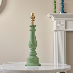 Gloss Green Myrtle & Zigzag 30cm Cotswold green shade - Comet Lighting