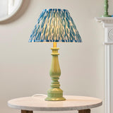 Gloss Green Myrtle & Ikat 30cm Marlin blue shade