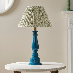 Gloss Blue Myrtle & Leaf 30cm Herb garden green shade - Comet Lighting