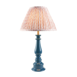 Gloss Blue Myrtle & Leaf 30cm Peachy keen shade - Comet Lighting