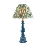 Gloss Blue Myrtle & Zigzag 30cm Cotswold green shade