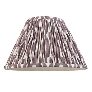 Gloss Blue Myrtle & Ikat 30cm Pearl grey shade - Comet Lighting