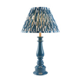 Gloss Blue Myrtle & Ikat 30cm Marlin blue shade