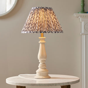 Gloss White Myrtle & Leaf 30cm Pearl grey shade - Comet Lighting