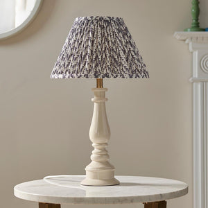 Gloss White Myrtle & Leaf 30cm Pearl grey shade - Comet Lighting