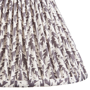 Gloss White Myrtle & Leaf 30cm Pearl grey shade - Comet Lighting