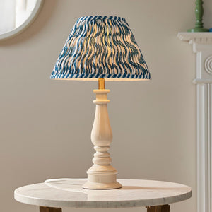 Gloss White Myrtle & Ripple 30cm Marlin blue shade - Comet Lighting