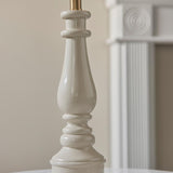 Gloss White Myrtle & Zigzag 30cm Pearl grey shade