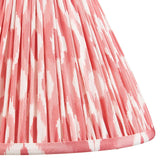 Gloss White Myrtle & Ikat 30cm Coral pink shade